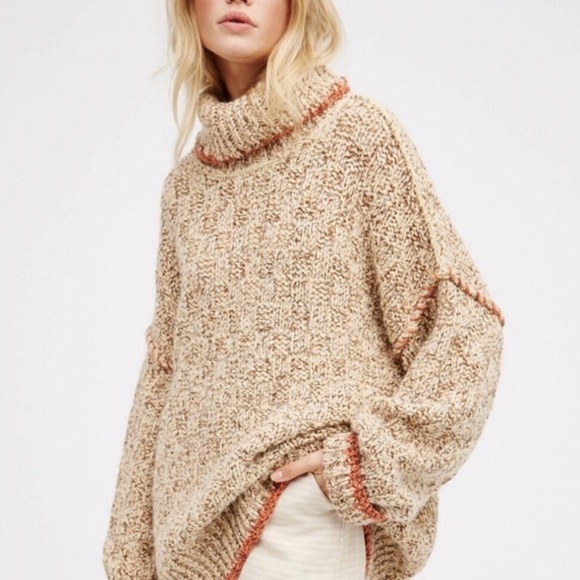 Free People Sweaters - Free People Cream Echo Pullover Sweater XS